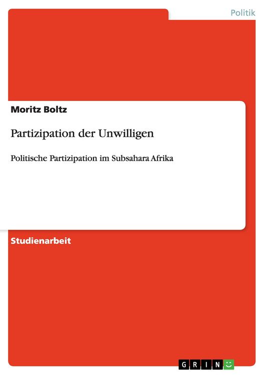 Produktbild: Partizipation der Unwilligen