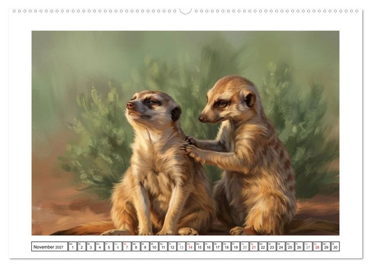 Produktbild: Erdm&auml;nnchen - Ein Tag vor dem Bau (Wandkalender 2027 DIN A2 quer), CALVENDO Monatskalender