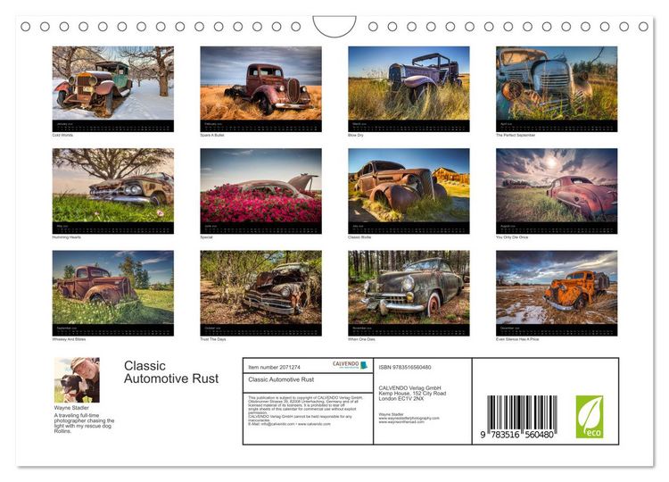 Produktbild: Classic Automotive Rust (Wall Calendar 2026 DIN A4 landscape), CALVENDO 12 Month Wall Calendar