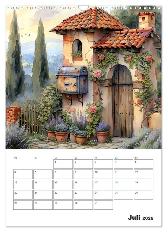 Produktbild: Zeitreise - Der vintage Briekasten Kalender (Wandkalender 2026 DIN A3 hoch), CALVENDO Monatskalender