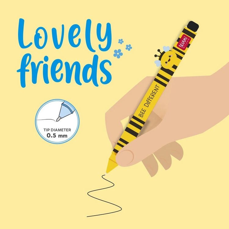 Produktbild: Legami Gelstift mit Tierdeko - Lovely Friends - Biene