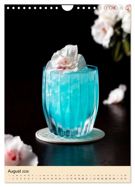 Produktbild: Cocktails mit Blumen und Pflanzen (Wandkalender 2026 DIN A4 hoch), CALVENDO Monatskalender