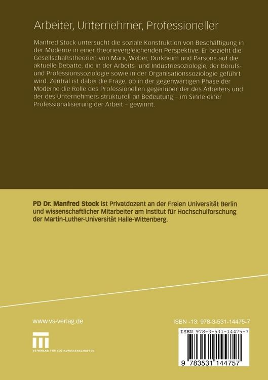 Produktbild: Arbeiter, Unternehmer, Professioneller