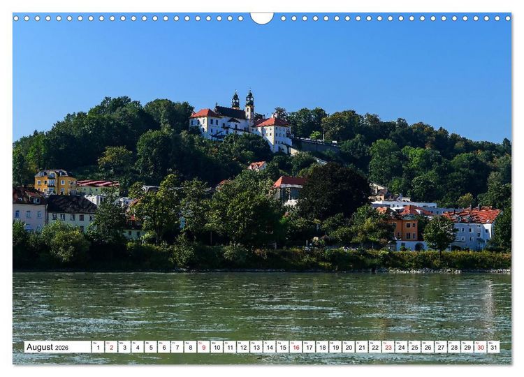 Produktbild: Passau die Barockstadt an der Donau (Wandkalender 2026 DIN A3 quer), CALVENDO Monatskalender