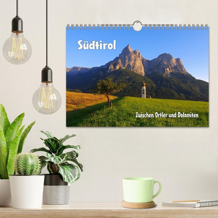 Produktbild: S&uuml;dtirol - Zwischen Ortler und Dolomiten (Wandkalender 2026 DIN A4 quer), CALVENDO Monatskalender