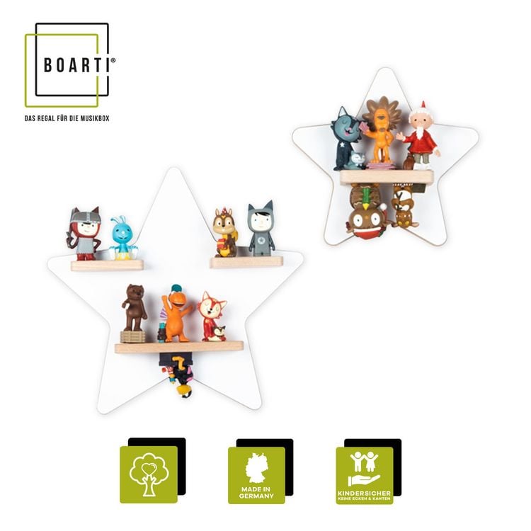 Produktbild: Wandregal "Stern" für Toniebox