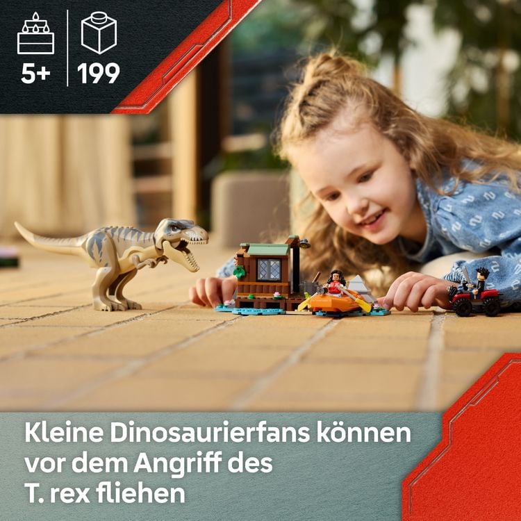 Produktbild: LEGO Jurassic World 76975 Flucht vor dem T.Rex, Dinosaurier Spielzeug