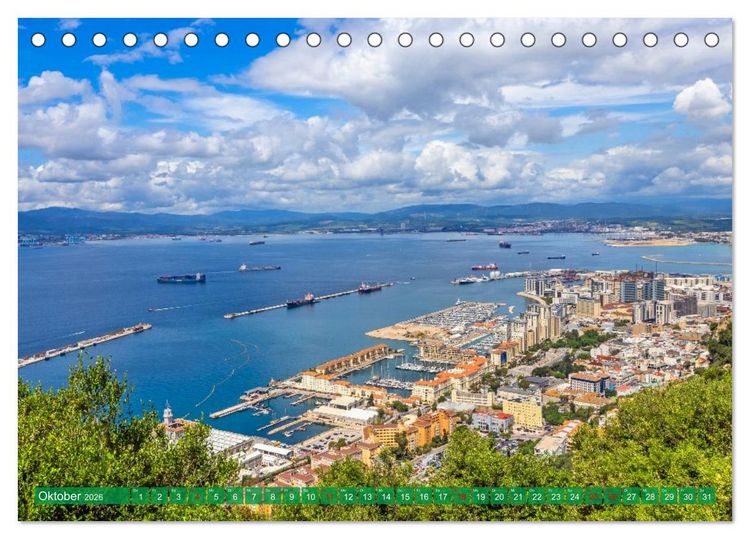 Produktbild: Ein Herz f&uuml;r Gibraltar (Tischkalender 2026 DIN A5 quer), CALVENDO Monatskalender