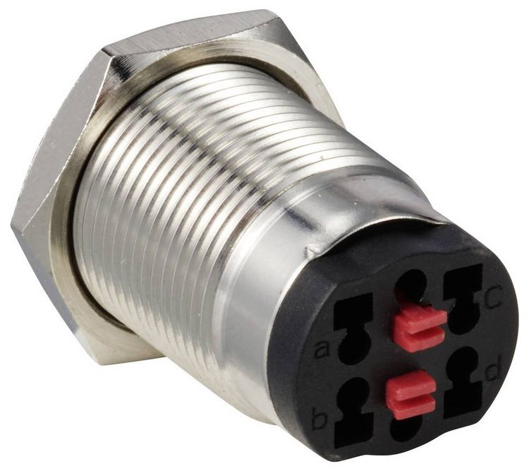 Produktbild: TRU COMPONENTS TC-13224136 ONPOW6316F-10/Q/S Drucktaster 36 V DC/AC 2 A 1 x Aus/(Ein) tastend IP65 1 St.