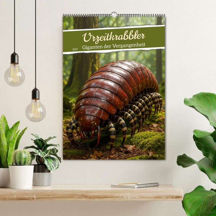 Produktbild: Urzeitkrabbler &ndash; Giganten der Vergangenheit (Wandkalender 2027 DIN A2 hoch), CALVENDO Monatskalender