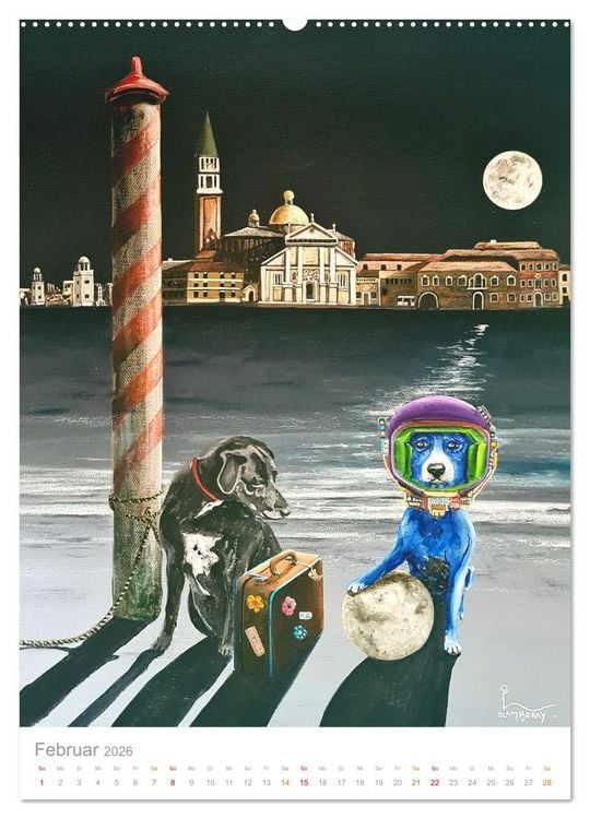 Produktbild: Blau Tr&auml;umen (Wandkalender 2026 DIN A2 hoch), CALVENDO Monatskalender