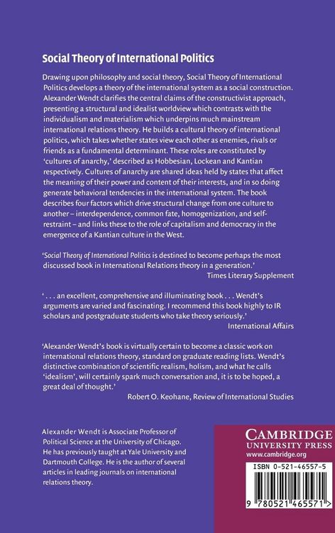 Produktbild: Social Theory of International Politics