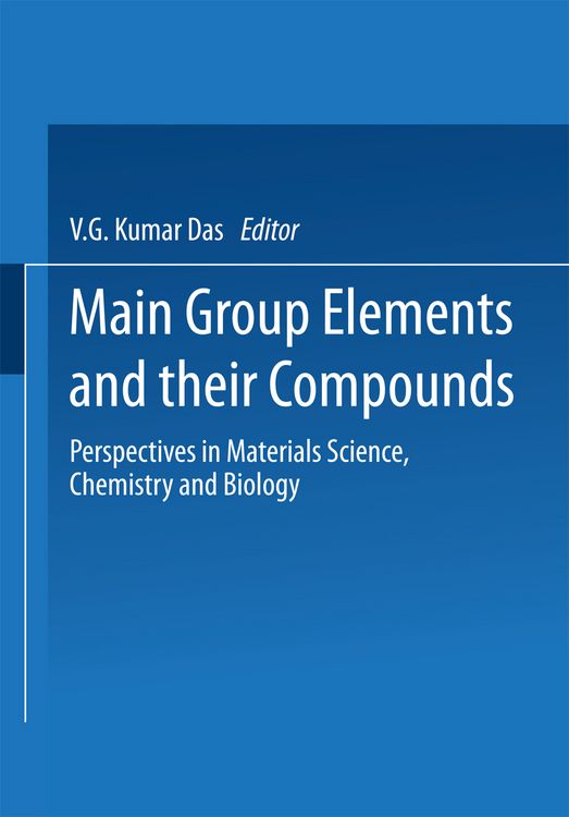 Produktbild: Main Group Elements and their Compounds