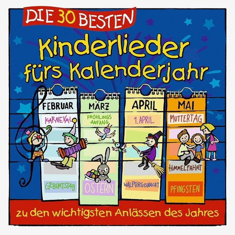 Produktbild: Die 30 besten Kinderlieder f&uuml;rs Kalenderjahr