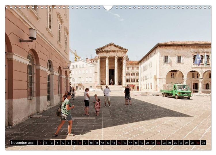 Produktbild: Pula Street (Wandkalender 2026 DIN A3 quer), CALVENDO Monatskalender