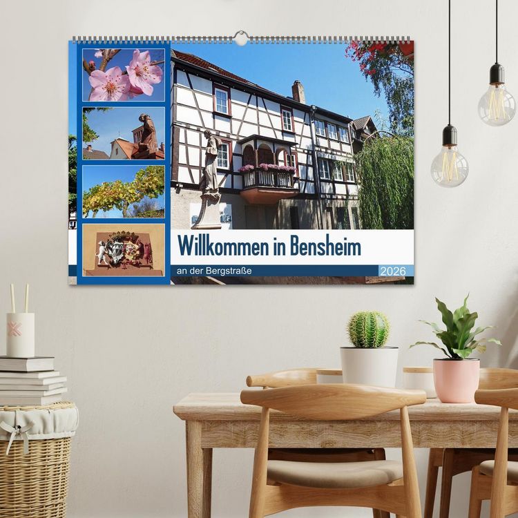 Produktbild: Willkommen in Bensheim an der Bergstra&szlig;e (Wandkalender 2026 DIN A2 quer), CALVENDO Monatskalender