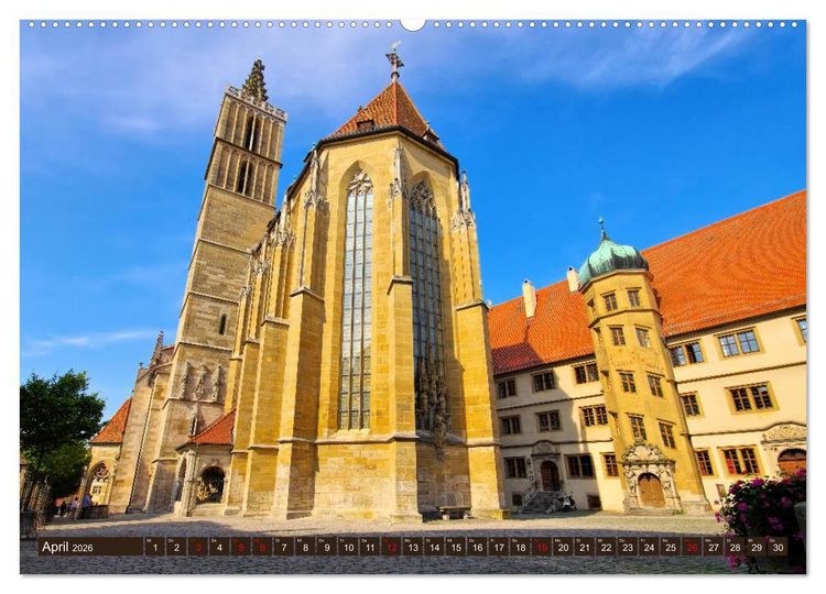 Produktbild: Rothenburg o. d. Tauber - Perle des Taubertales (hochwertiger Premium Wandkalender 2026 DIN A2 quer), Kunstdruck in Hochglanz