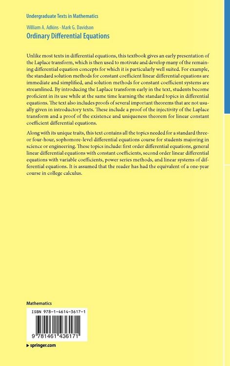 Produktbild: Ordinary Differential Equations