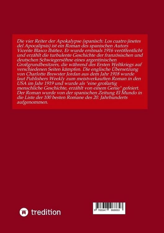 Produktbild: Die vier Reiter der Apokalypse