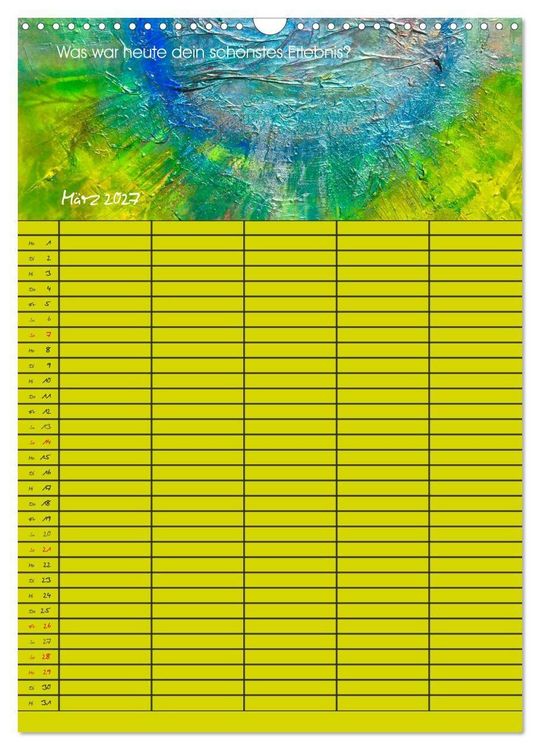 Produktbild: Gl&uuml;ckstage (Wandkalender 2027 DIN A3 hoch), CALVENDO Monatskalender