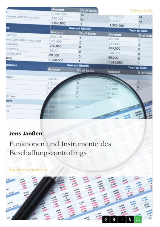 Produktbild: Funktionen und Instrumente des Beschaffungscontrollings
