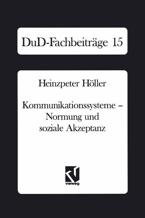 Produktbild: Kommunikationssysteme - Normung und soziale Akzeptanz