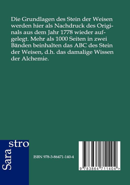 Produktbild: A.B.C. vom Stein der Weisen