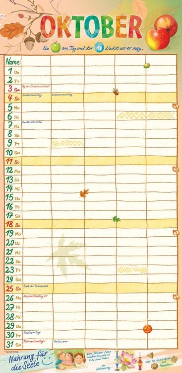 Produktbild: Unser Jahr - Unser Familienplaner für den Alltag 2026 - Familien-Timer - Termin-Planer - Kinder-Kalender - Familien-Kalender - 22x45