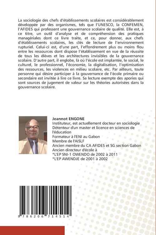 Produktbild: La sociologie des chefs d'&eacute;tablissements scolaires