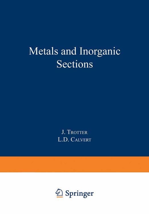 Produktbild: Metals and Inorganic Sections