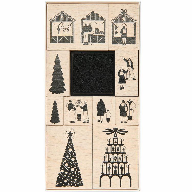 Produktbild: Stempelset Weihnachtsmarkt