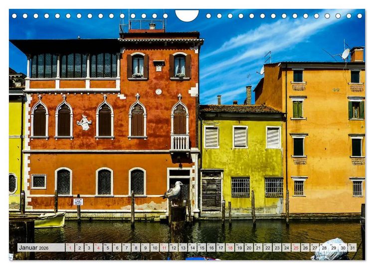 Produktbild: Chioggia - Venedigs kleine Schwester (Wandkalender 2026 DIN A4 quer), CALVENDO Monatskalender