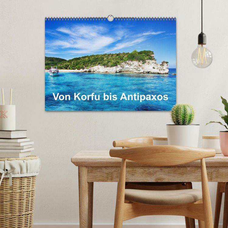Produktbild: Von Korfu bis Antipaxos (Wandkalender 2026 DIN A3 quer), CALVENDO Monatskalender