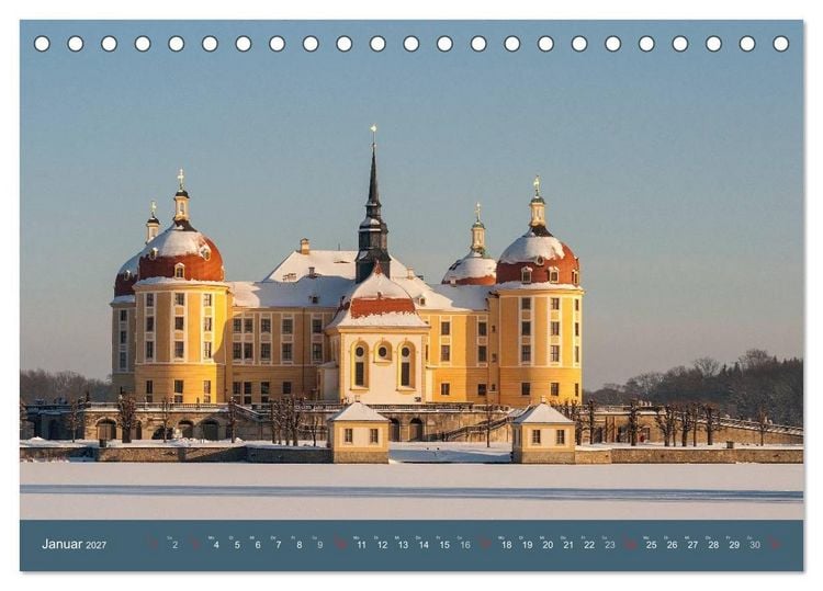 Produktbild: Sachsens Schl&ouml;sser und Burgen (Tischkalender 2027 DIN A5 quer), CALVENDO Monatskalender