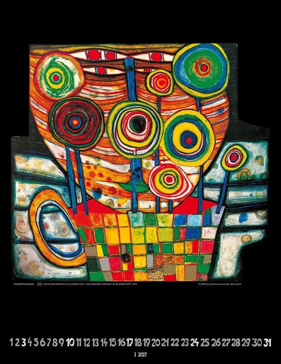 Produktbild: Hundertwasser Art Calendar 2027