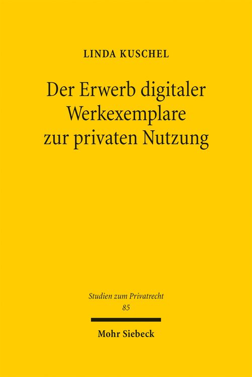 Produktbild: Der Erwerb digitaler Werkexemplare zur privaten Nutzung