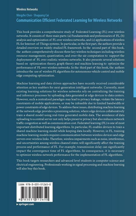 Produktbild: Communication Efficient Federated Learning for Wireless Networks