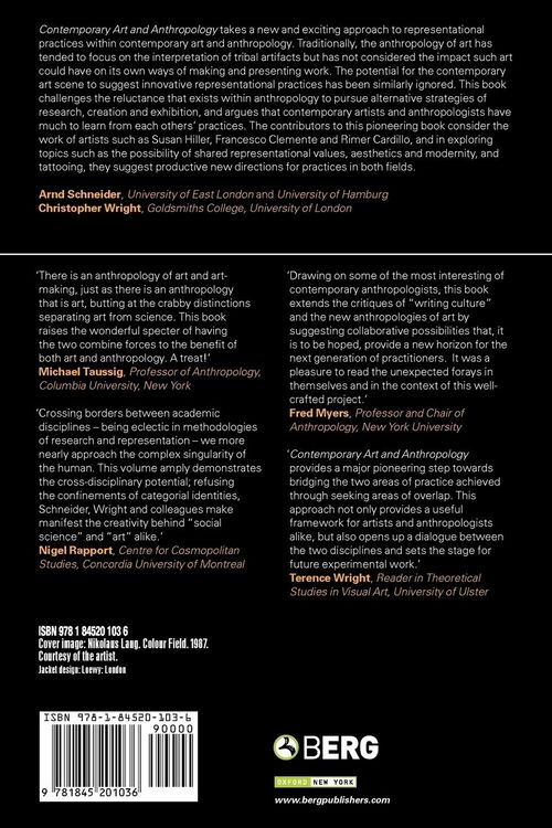 Produktbild: Contemporary Art and Anthropology