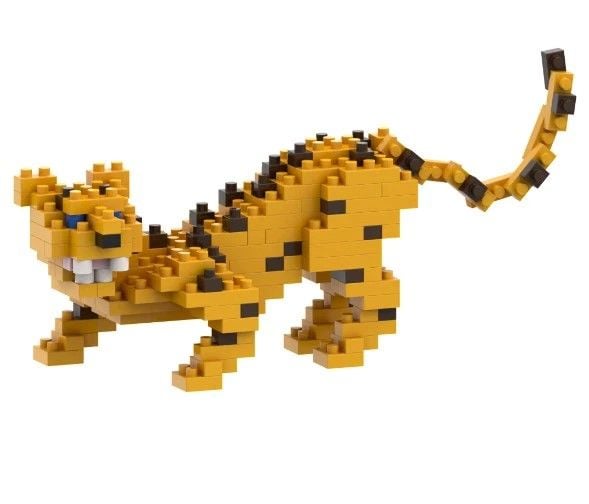 Produktbild: BRIXIES 200291 - Leopard, 3D Konstruktionsbausatz aus Ministeinen, 184 Teile