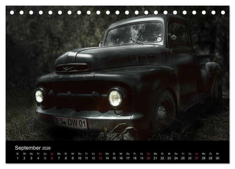 Produktbild: Au&szlig;ergew&ouml;hnliche Autos - Hot Rods (Tischkalender 2026 DIN A5 quer), CALVENDO Monatskalender