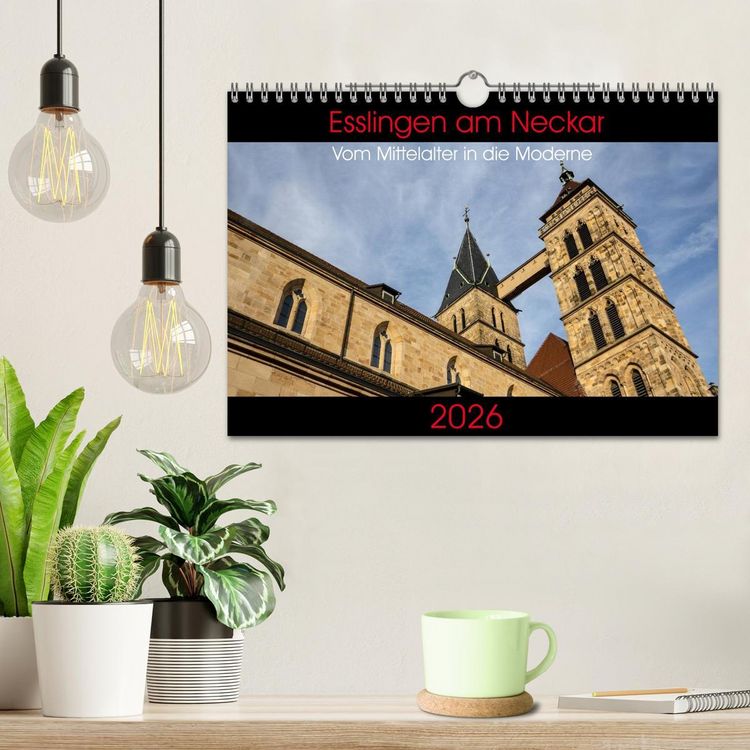 Produktbild: Esslingen am Neckar - Vom Mittelalter in die Moderne (Wandkalender 2026 DIN A4 quer), CALVENDO Monatskalender
