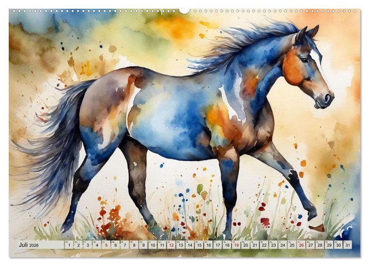 Produktbild: Elegant und anmutig (Wandkalender 2026 DIN A2 quer), CALVENDO Monatskalender