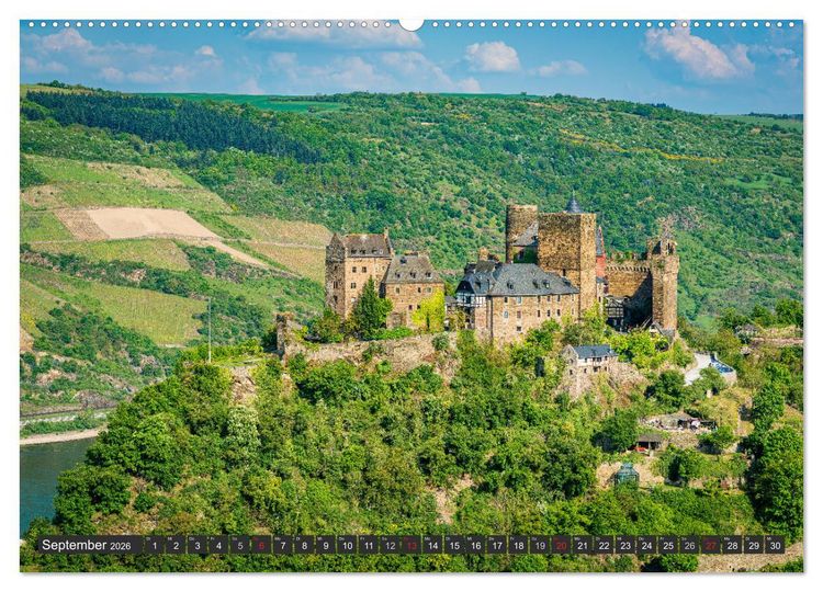 Produktbild: Oberwesel - Stadt der T&uuml;rme (hochwertiger Premium Wandkalender 2026 DIN A2 quer), Kunstdruck in Hochglanz