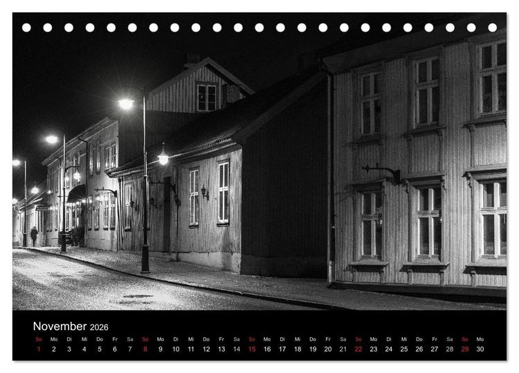 Produktbild: Objekte in schwarz weiss (Tischkalender 2026 DIN A5 quer), CALVENDO Monatskalender