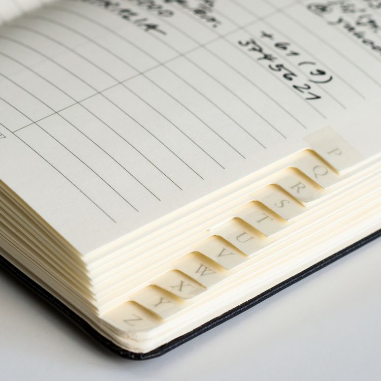 Produktbild: Adressbuch Pocket A6 schwarz