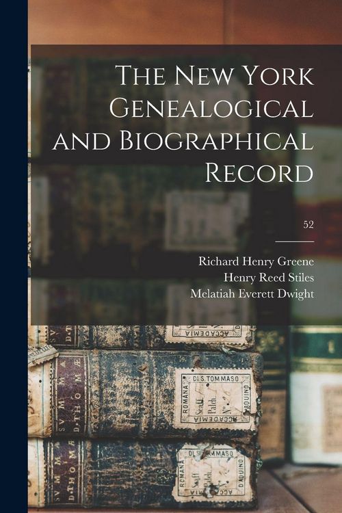Produktbild: The New York Genealogical and Biographical Record; 52