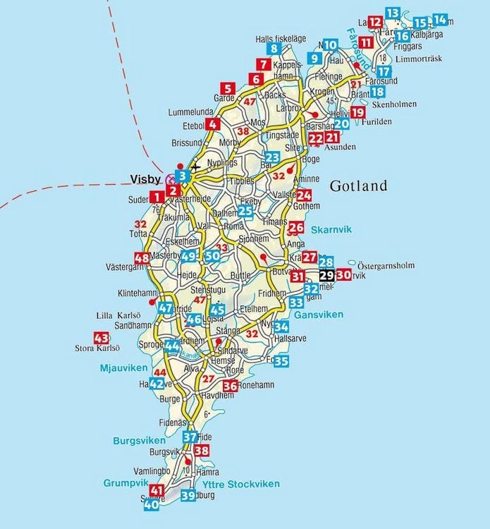 Produktbild: ROTHER Wanderf&uuml;hrer Gotland & F&aring;r&ouml;