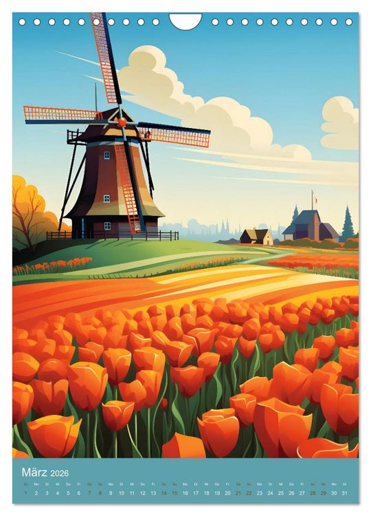 Produktbild: Fantasievolle Idylle (Wandkalender 2026 DIN A4 hoch), CALVENDO Monatskalender