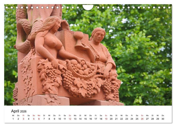 Produktbild: Wiesbaden Kunst in der &Ouml;ffentlichkeit (Wandkalender 2026 DIN A4 quer), CALVENDO Monatskalender