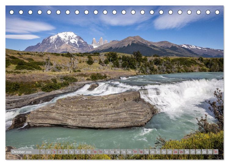 Produktbild: Chile - S&uuml;damerikas Geheimtipp im Farbrausch (Tischkalender 2026 DIN A5 quer), CALVENDO Monatskalender